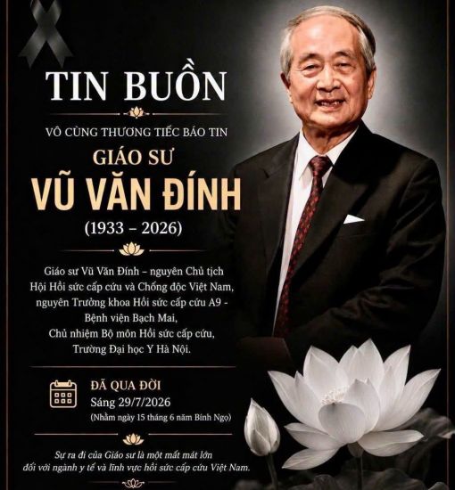 Vĩnh biệt Thầy - GS, AHLĐ, TTND Vũ Văn Đính, Người sáng lập Bộ môn Hồi sức Cấp cứu, Trường ĐH Y Hà Nội